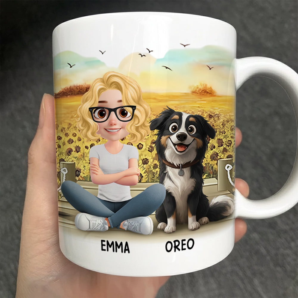 I'm Only Talking To My Dog Today - Personalized Mug - Gift For Dog Lover  T1807