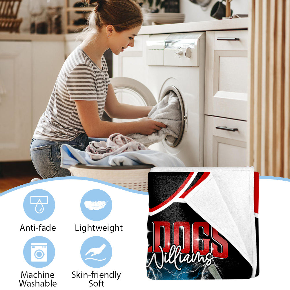 Custom Photo Ice Hockey Jersey Blankets For Ice Hockey Family Game Day Blankets A2110 Do99