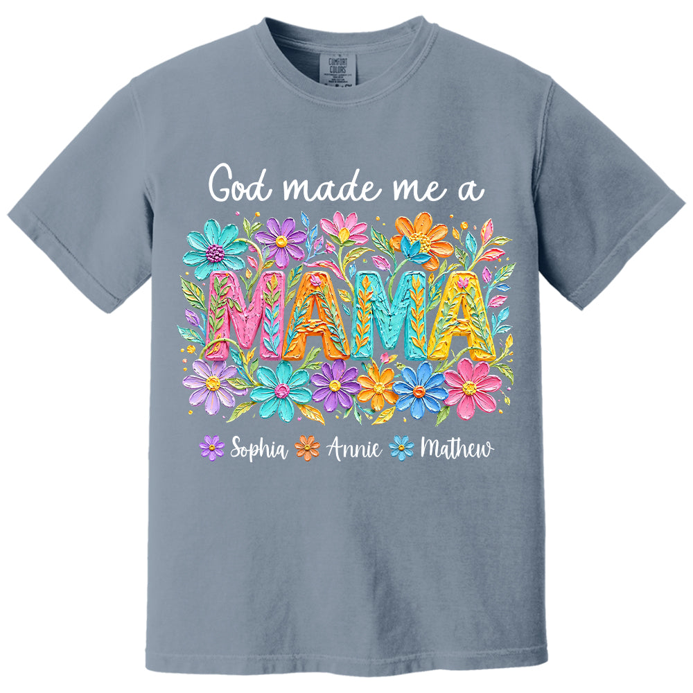 Custom God Made Me A Mama With Names, Mother's Day, Gift For Mom L0411 VH01