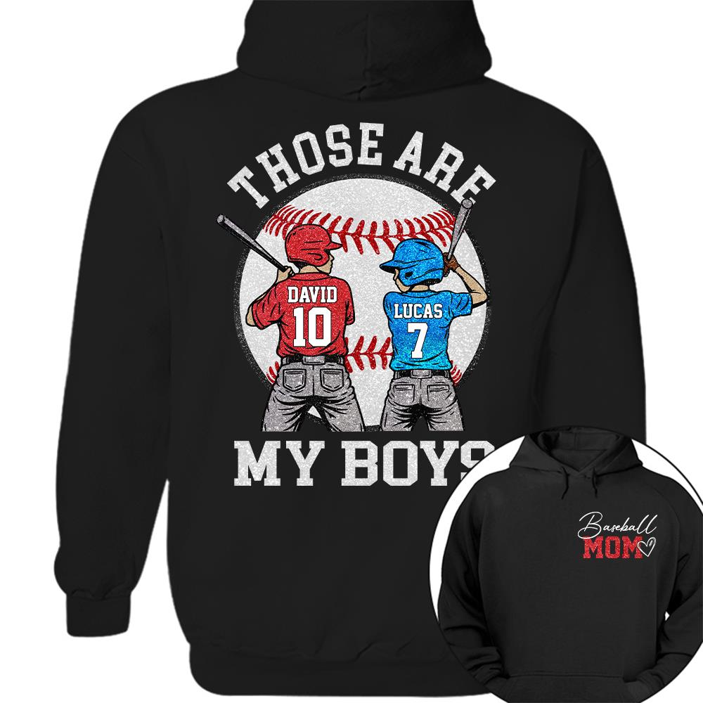 Personalized Baseball Mom Softball Ballpark Mom Shirt Those Are My Kids Shirt Gift For Sport Family T1807 Hv01