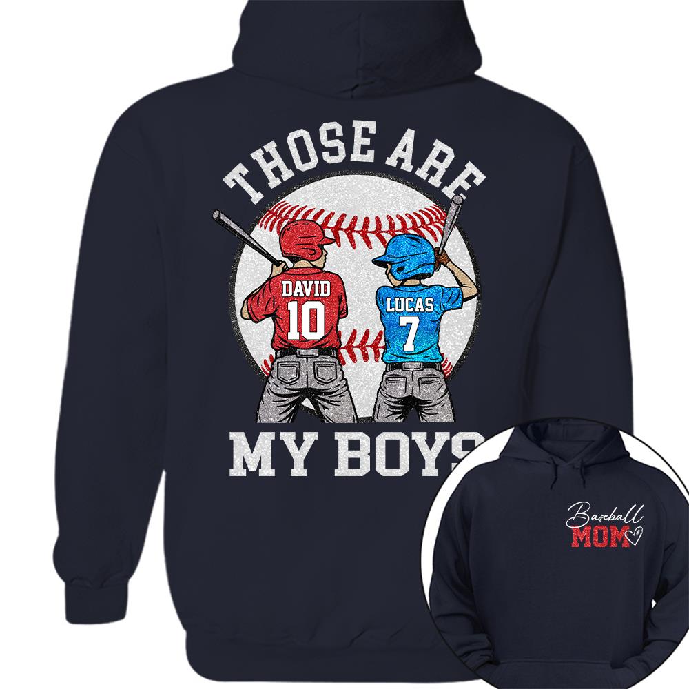 Personalized Baseball Mom Softball Ballpark Mom Shirt Those Are My Kids Shirt Gift For Sport Family T1807 Hv01