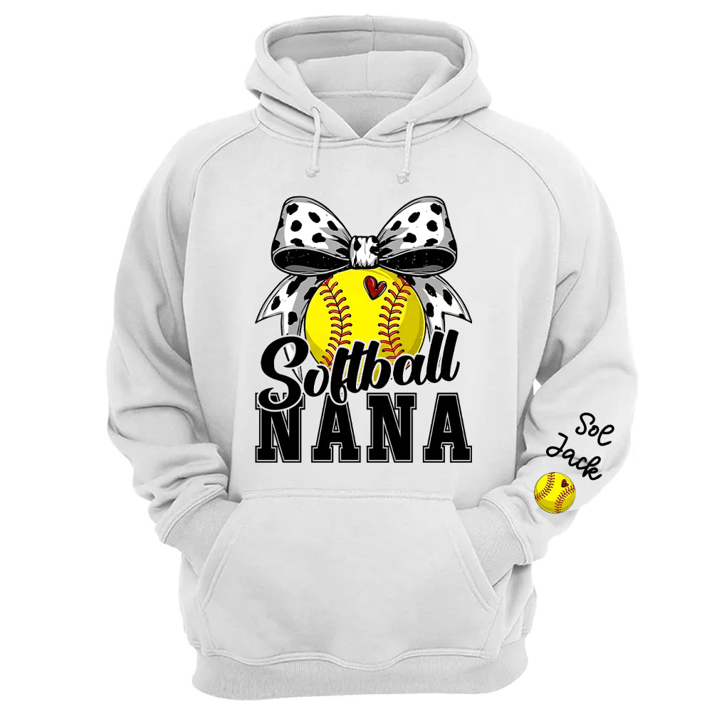 Softball Baseball Nana - Personalized Shirt For Softball Baseball Family NA04