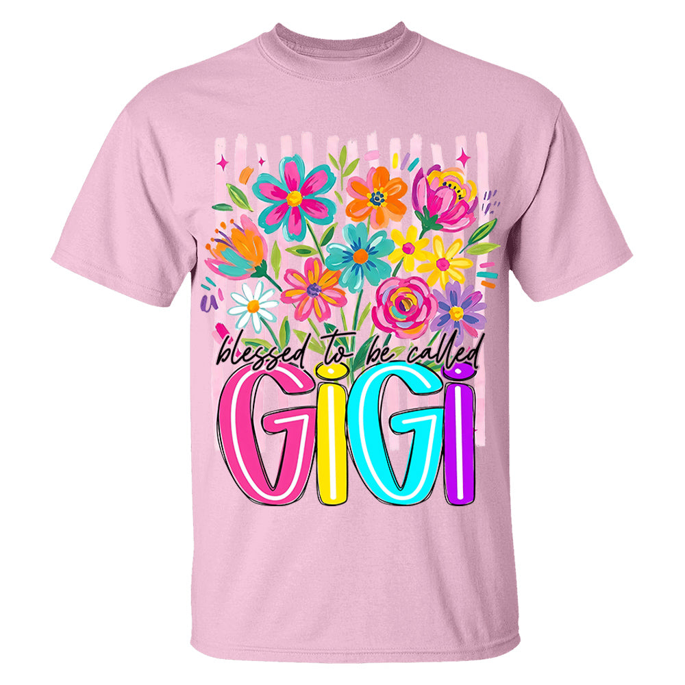 Striped Wildflowers Gigi, Personalized Trendy Ditsy Floral Gigi Shirt, Preppy Gigi Nana Mimi Motherhood, Gift For Grandma For Mom, Best Gift For Mother's Day MI209 VH01