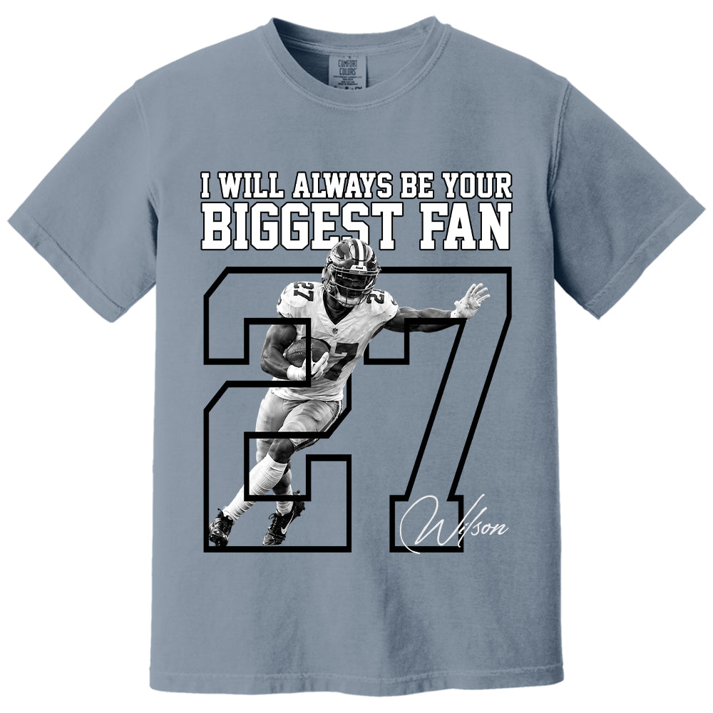 Personalized Washed Tee Custom American Football Players Sport Family NA04 T24