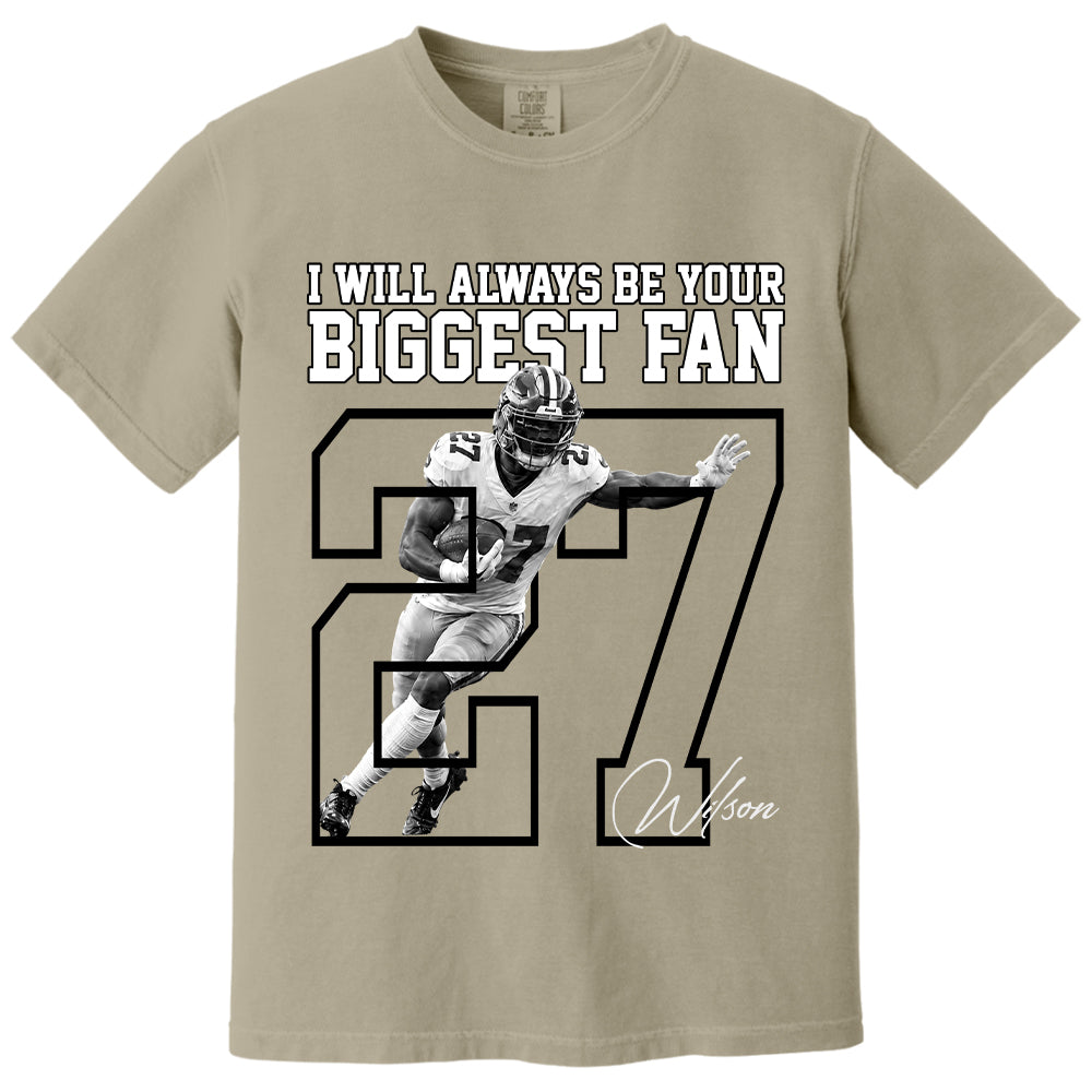 Personalized Washed Tee Custom American Football Players Sport Family NA04 T24