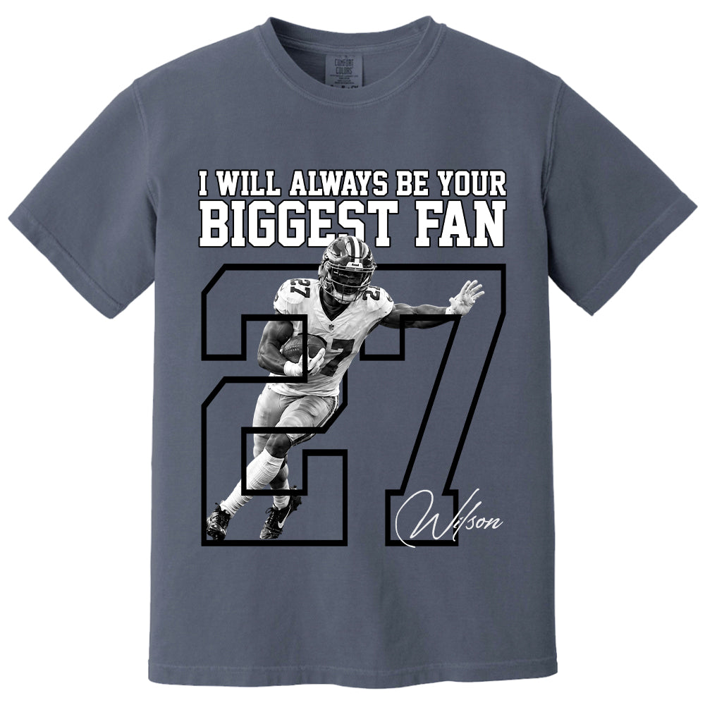 Personalized Washed Tee Custom American Football Players Sport Family NA04 T24