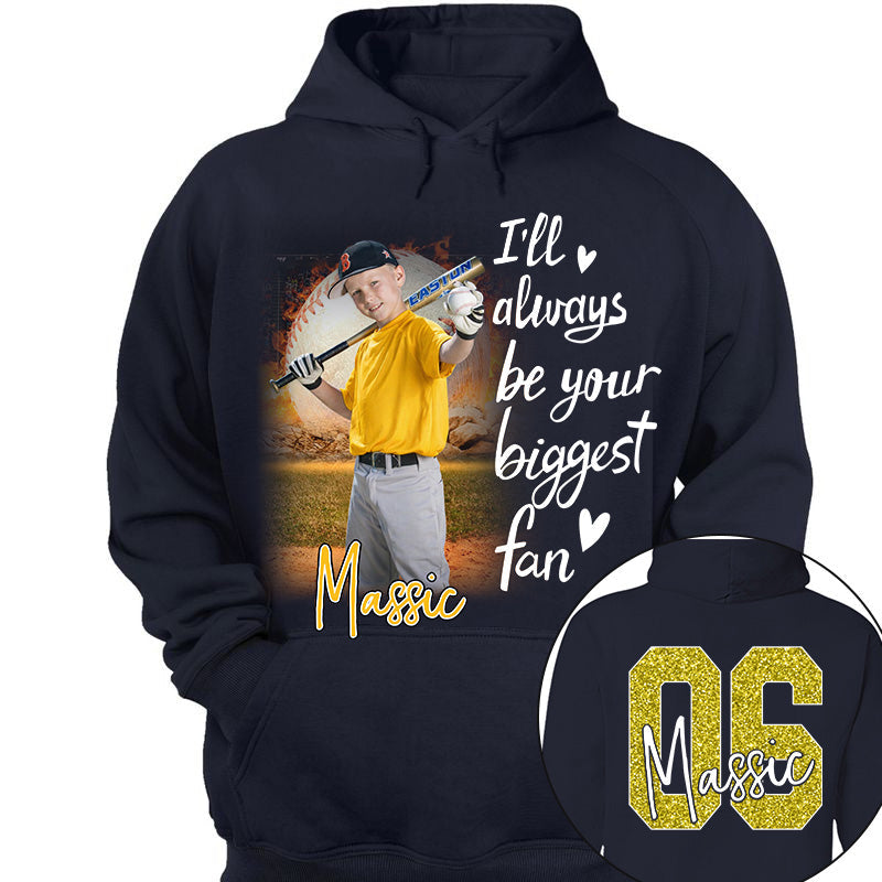 I'll Be Your Biggest Fan Personalize Baseball Shirt For Baseball Mom Grandma Sport Family T1807 Li29