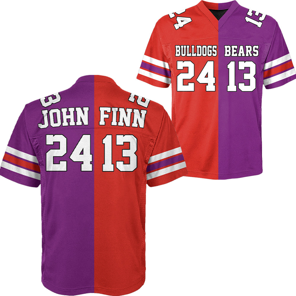 Custom Any Two Football Team, Personalized Team Name And Number Football Jersey, V-neck Short Sleeve Jersey Shirt, Football Jerseys Tu20