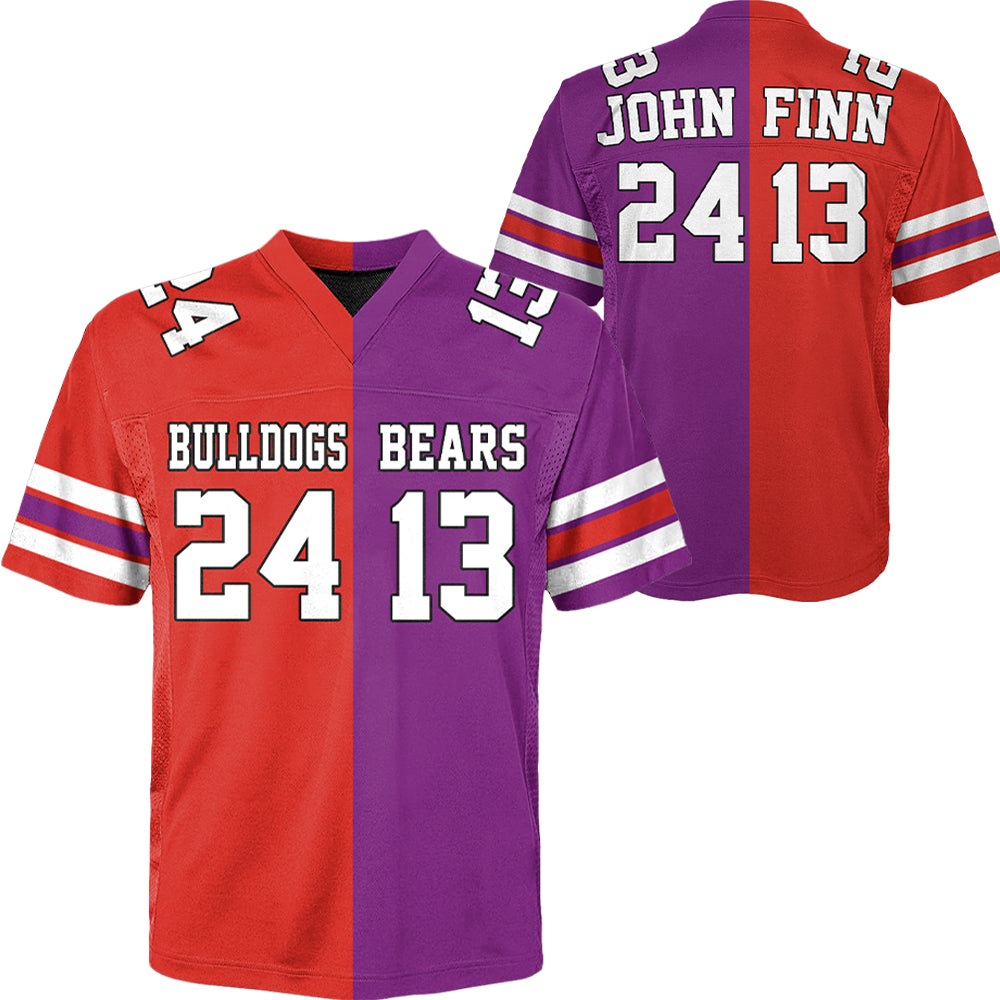 Custom Any Two Football Team, Personalized Team Name And Number Football Jersey, V-neck Short Sleeve Jersey Shirt, Football Jerseys Tu20
