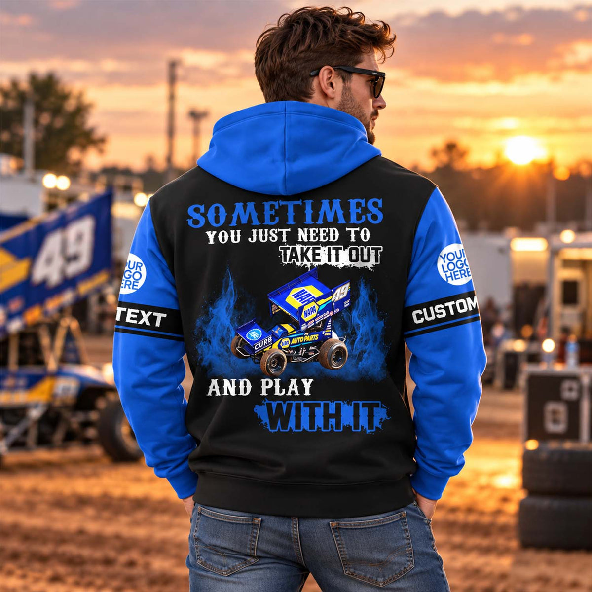 Take It Out & Play - Personalized Dirt Track Racing Photo All Over Print Shirts - Gift For Racing Fans Vrs 3 A2110 Pt99 KL07