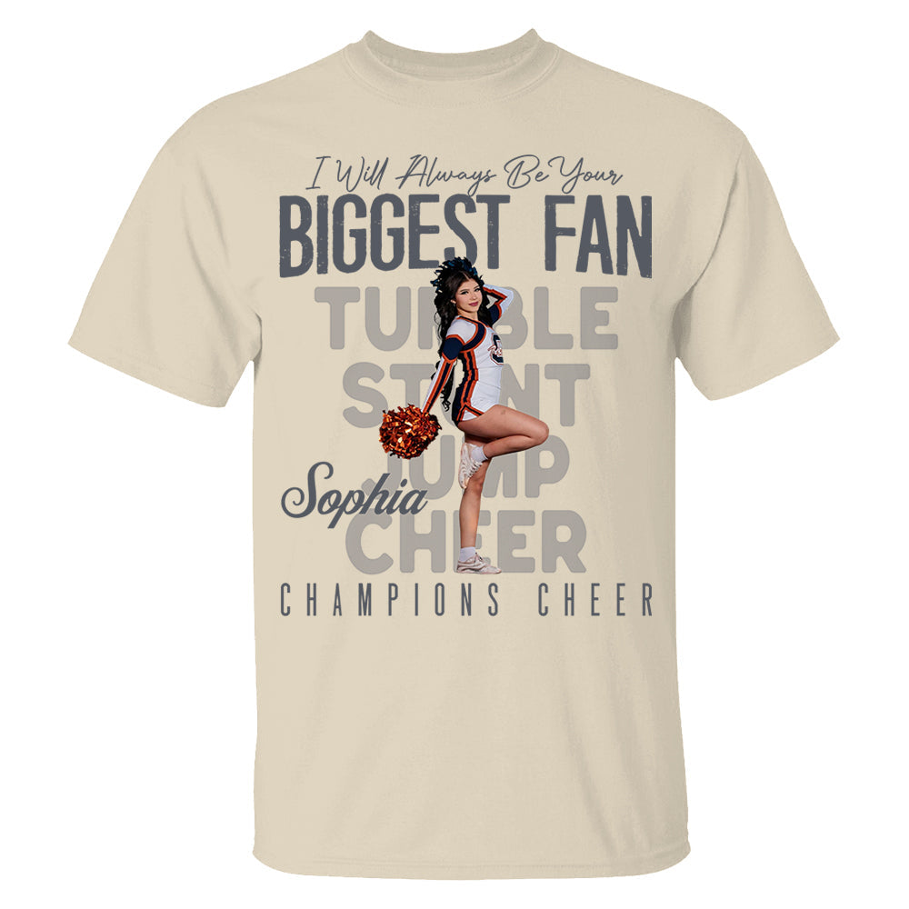 That's My Girl - Custom Photo Cheerleading Shirt - Cheerleading Mom, Dad, Family Shirt Na02 Do99