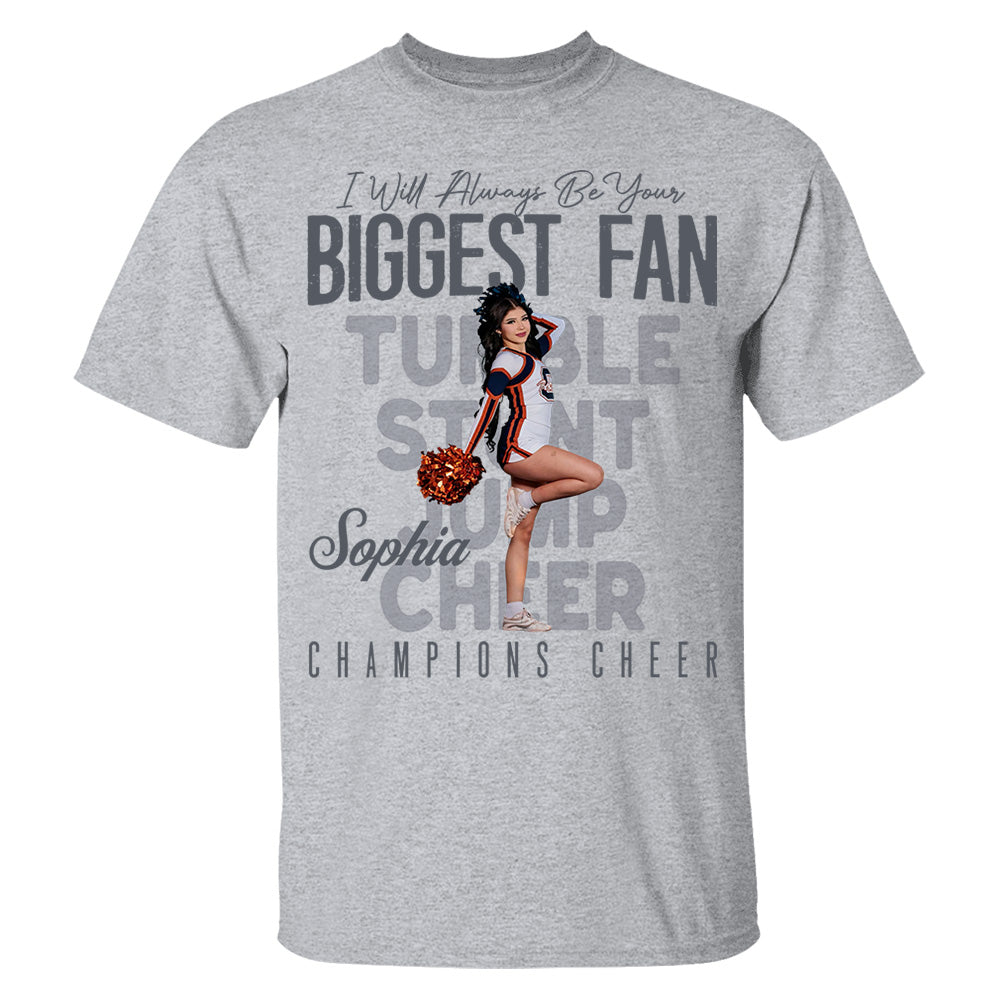 That's My Girl - Custom Photo Cheerleading Shirt - Cheerleading Mom, Dad, Family Shirt Na02 Do99