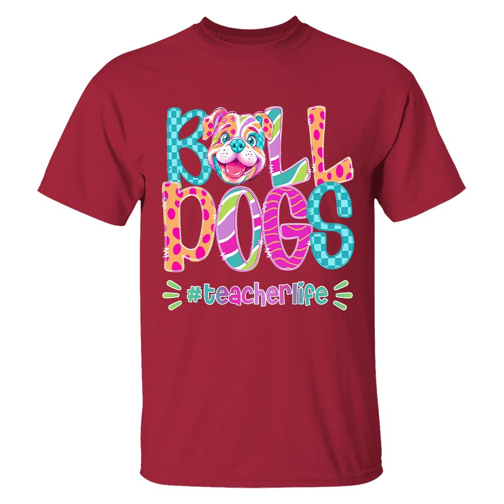 Personalized Mascot Spirit Shirt, Personalized School Spirit Tee, Colorful Team Name T-Shirt Hv01
