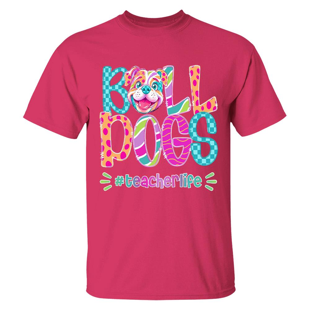 Personalized Mascot Spirit Shirt, Personalized School Spirit Tee, Colorful Team Name T-Shirt Hv01