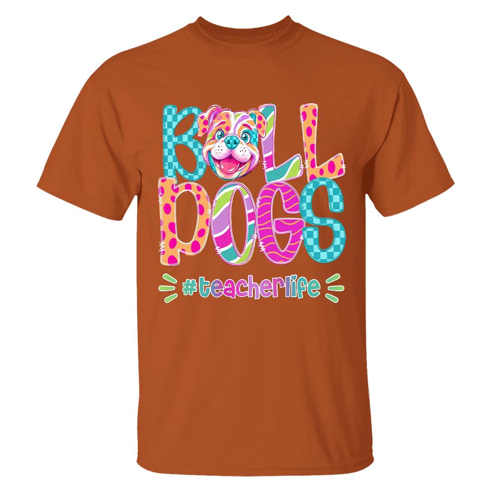 Personalized Mascot Spirit Shirt, Personalized School Spirit Tee, Colorful Team Name T-Shirt Hv01