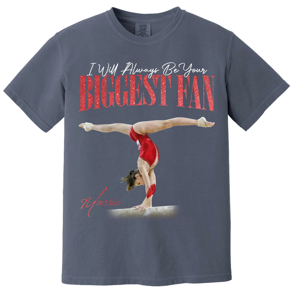 Custom Photo Gymnast Shirt - Gymnastics Mom, Dad, Family Shirt A2110 Pt99