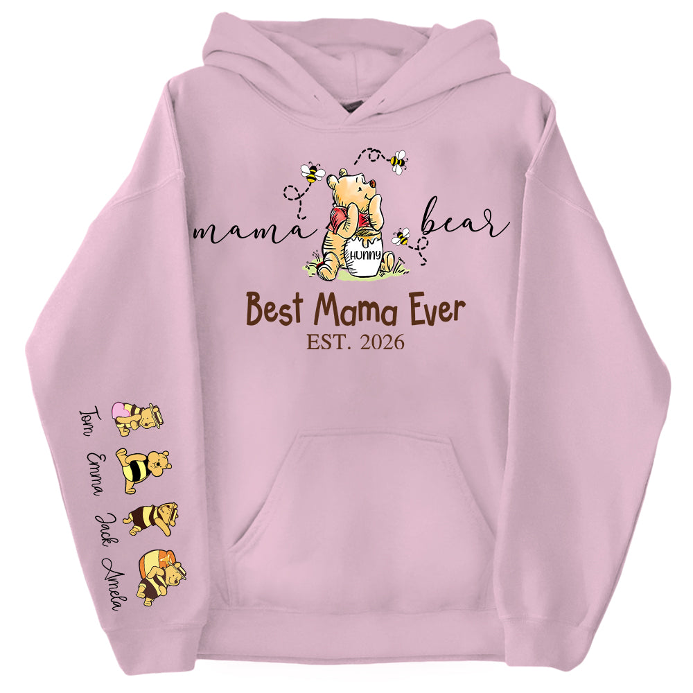 Mama Bear Best Mama Ever,  Personalized Sweatshirt Mama Bear, Grandma Bear, Gifts For Mom, Gift For Grandma, Gifts For Mother's Day MI209