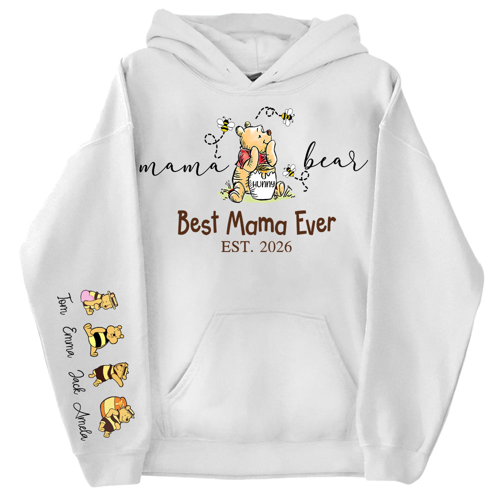 Mama Bear Best Mama Ever,  Personalized Sweatshirt Mama Bear, Grandma Bear, Gifts For Mom, Gift For Grandma, Gifts For Mother's Day MI209