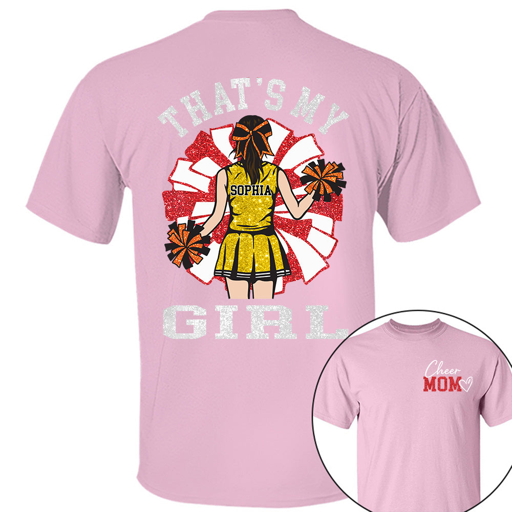 Personalized Cheer Mom Mom Shirt That's My Girl Shirt Gift For Cheerleader Family T1807