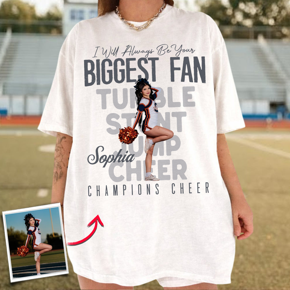 That's My Girl - Custom Photo Cheerleading Shirt - Cheerleading Mom, Dad, Family Shirt Na02 Do99