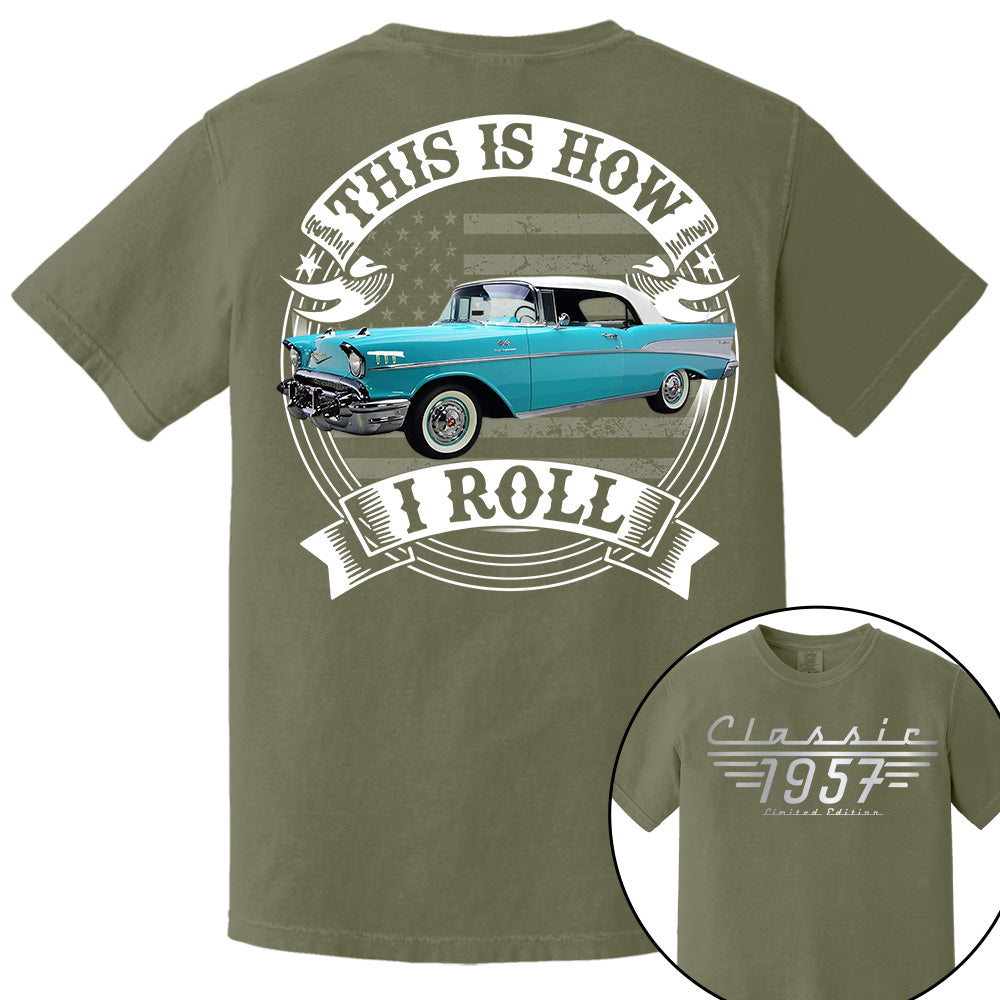 This Is How I Roll - Custom Photo Classic Car - Personalized Classic Car Year & Name Shirt A2110