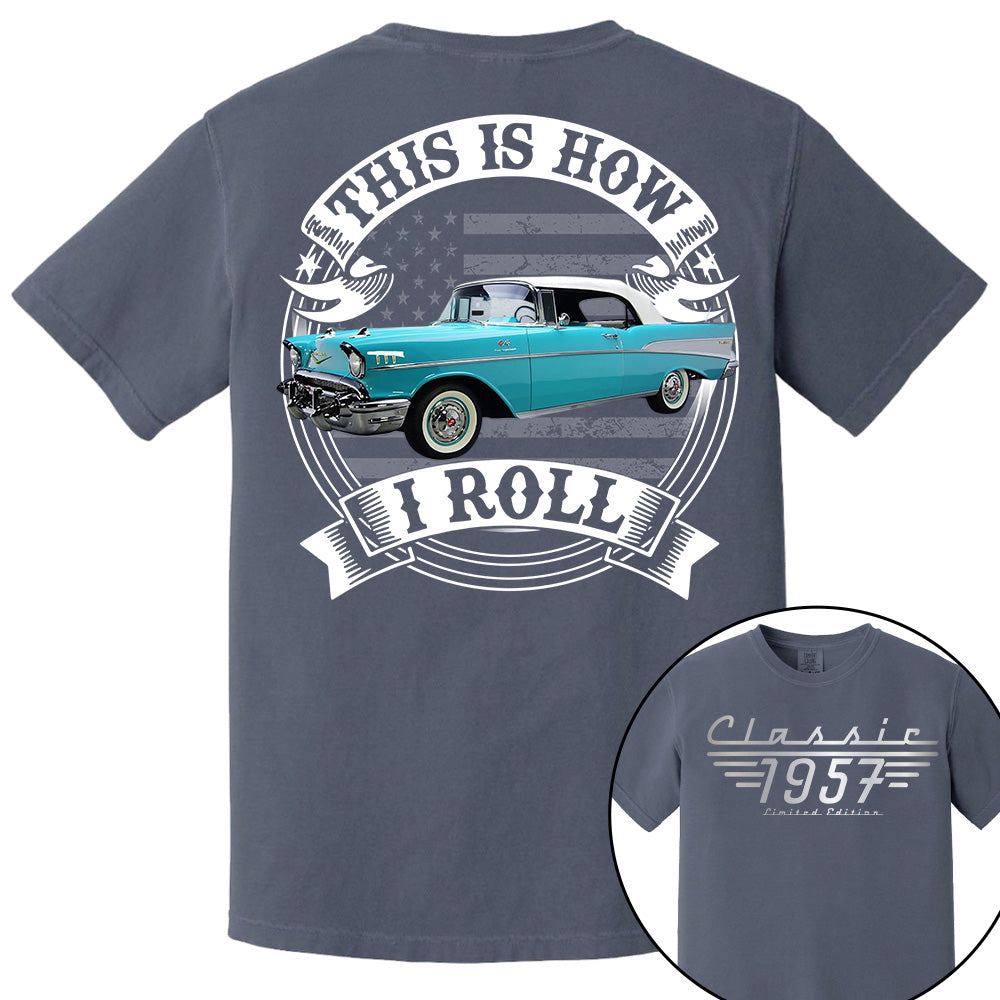 This Is How I Roll - Custom Photo Classic Car - Personalized Classic Car Year & Name Shirt A2110
