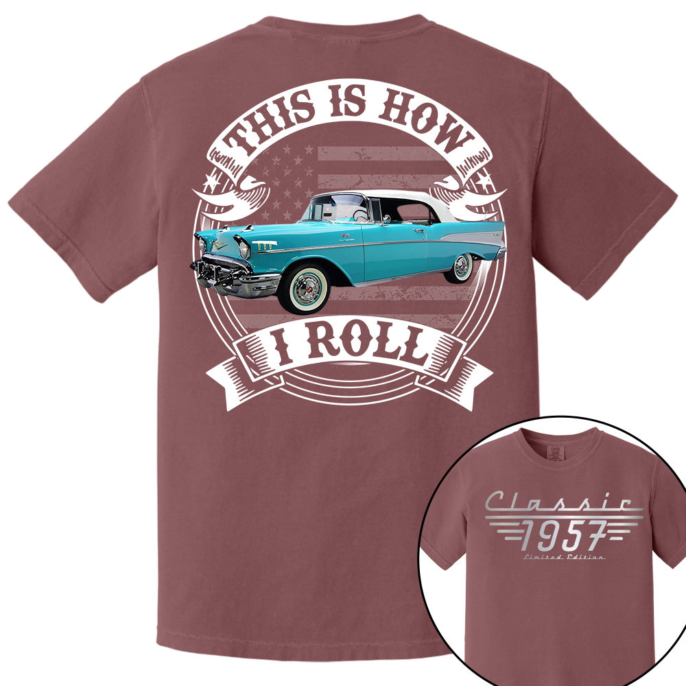 This Is How I Roll - Custom Photo Classic Car - Personalized Classic Car Year & Name Shirt A2110