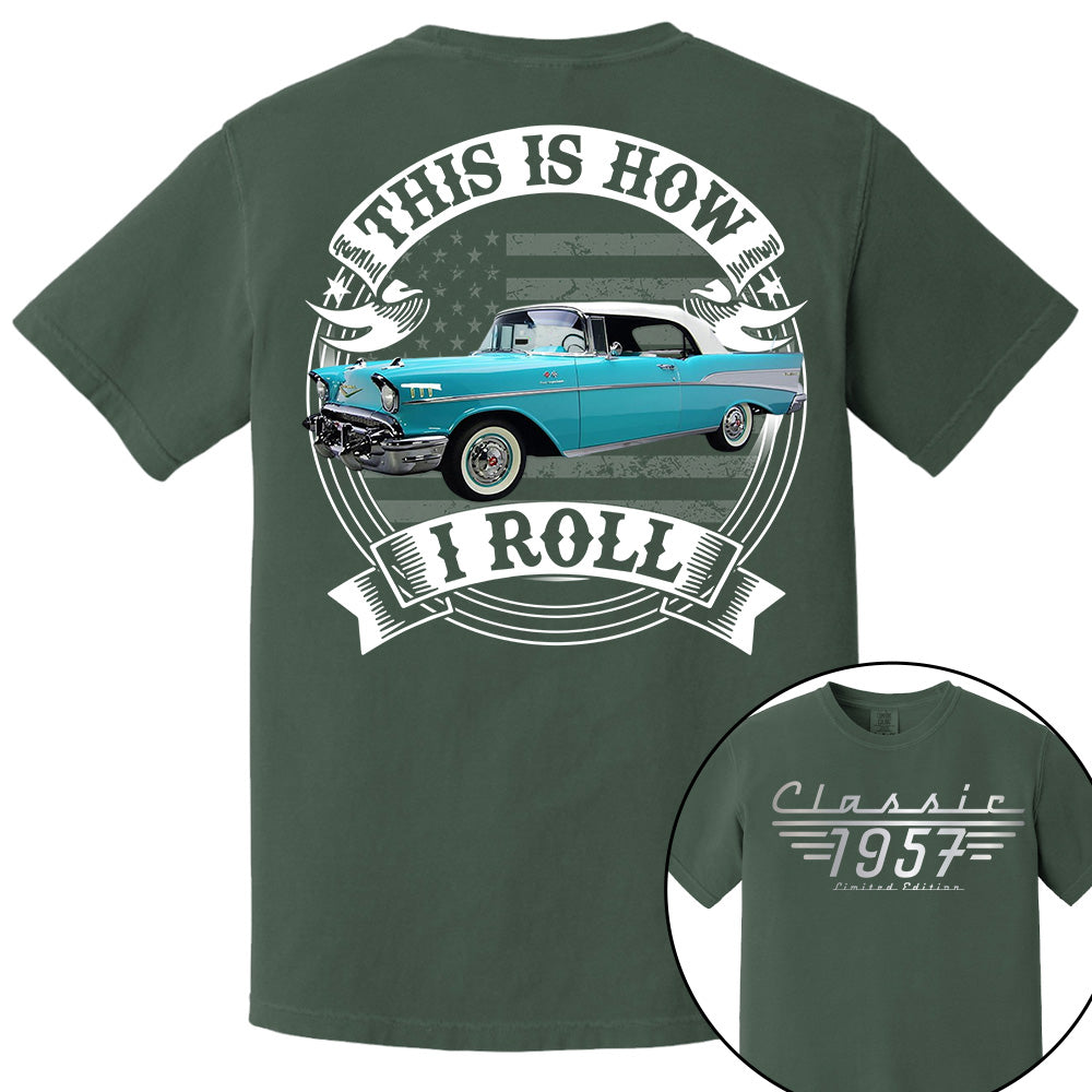 This Is How I Roll - Custom Photo Classic Car - Personalized Classic Car Year & Name Shirt A2110