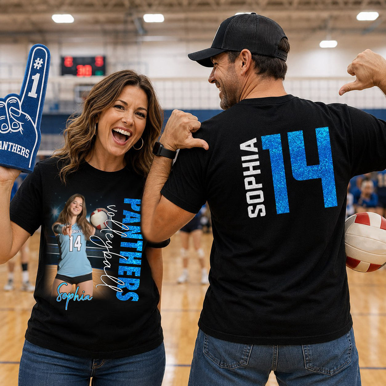 Personalized Volleyball Player Shirt, Custom Name & Number Volleyball Tee, Volleyball Mom Gift Na02 VH01