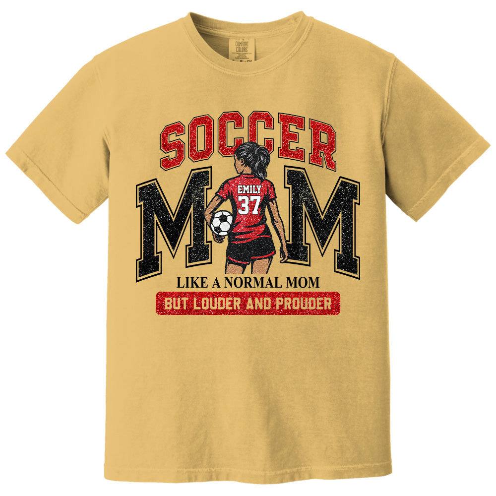 Personalized Soccer Mom Shirt, Custom Soccer Sports Mom Nickname Shirt, Gift For Sports Family T1807 Pt99