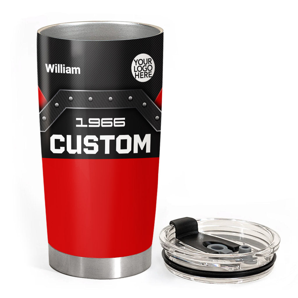 Custom Photo Car Tumbler - Gift for Father's Day, Car Lovers A2110
