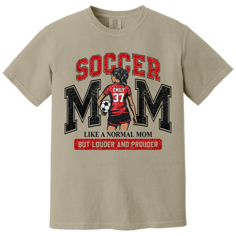 Personalized Soccer Mom Shirt, Custom Soccer Sports Mom Nickname Shirt, Gift For Sports Family T1807 Pt99