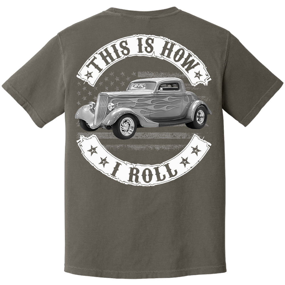 Personalized Car's Photo Shirt -  Washed Tee Retro Shirt for Car Lovers A2110 Li29