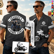 Grandpa’s Biker Gang - Personalized Upload Vechicle PhotoHawaiian Shirt - Personalized Gift For Dad, Grandpa, Biker A2110 Pt99