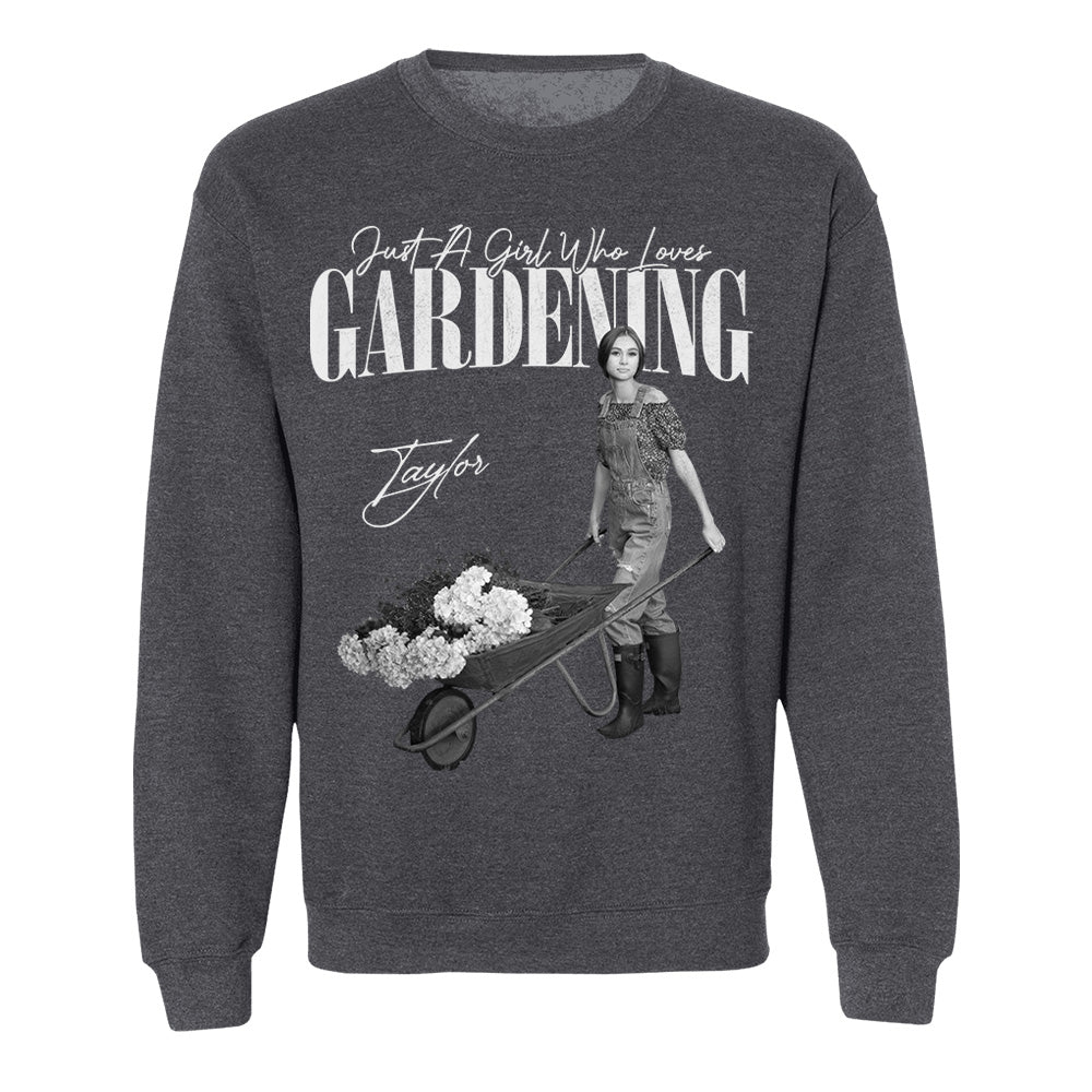 Just A Girl Who Loves Gardening - Washed Tee Retro Bootleg Shirt For Gardening Lovers Na02