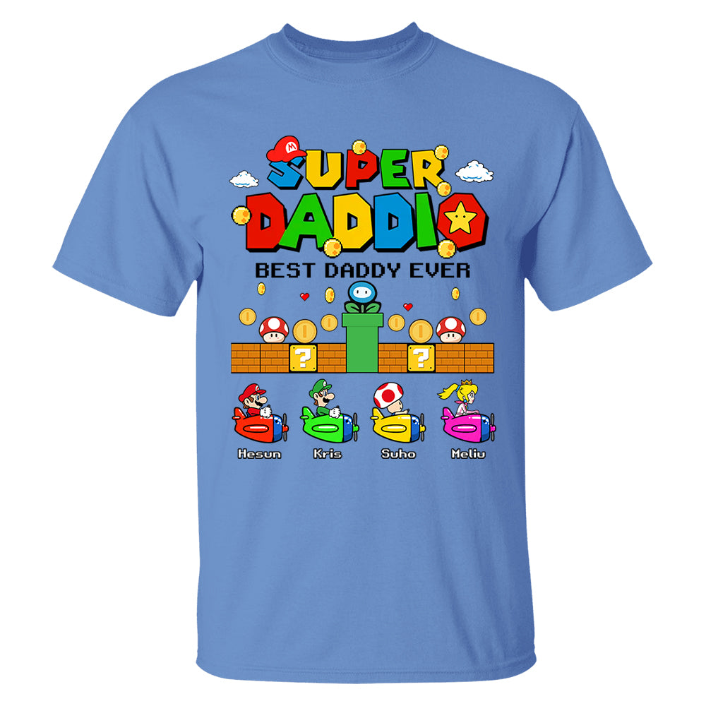 Custom Super Daddio, It's A Me Daddy, Father's Day Gift L0411 T24