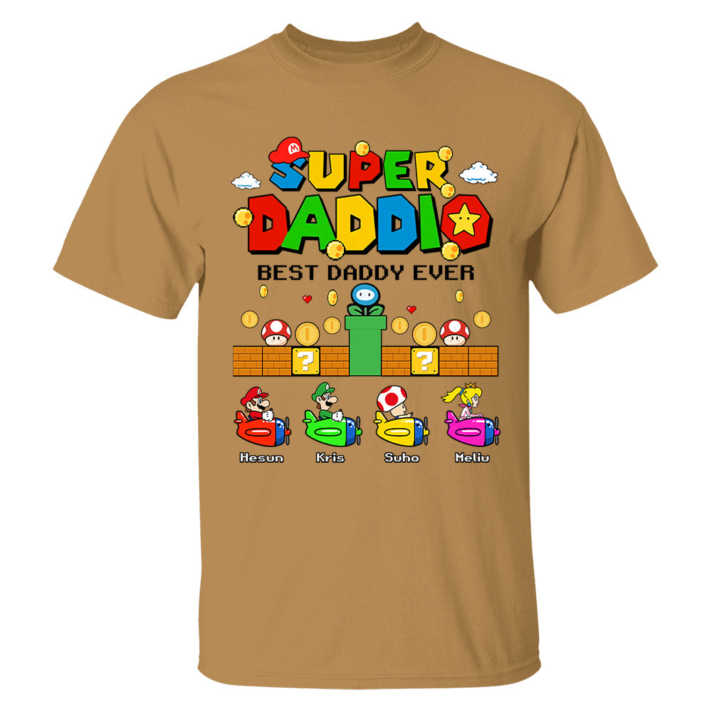 Custom Super Daddio, It's A Me Daddy, Father's Day Gift L0411 T24