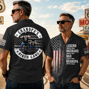 Grandpa’s Biker Gang - Custom Name Father's Day Hawaiian Shirt - Personalized Gift For Dad, Grandpa, Biker A2110 Pt99
