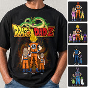 Custom Best Dad Saiyan Shirt, Dragon Dad  Shirt Gift For Father's Day L0411 Hv01