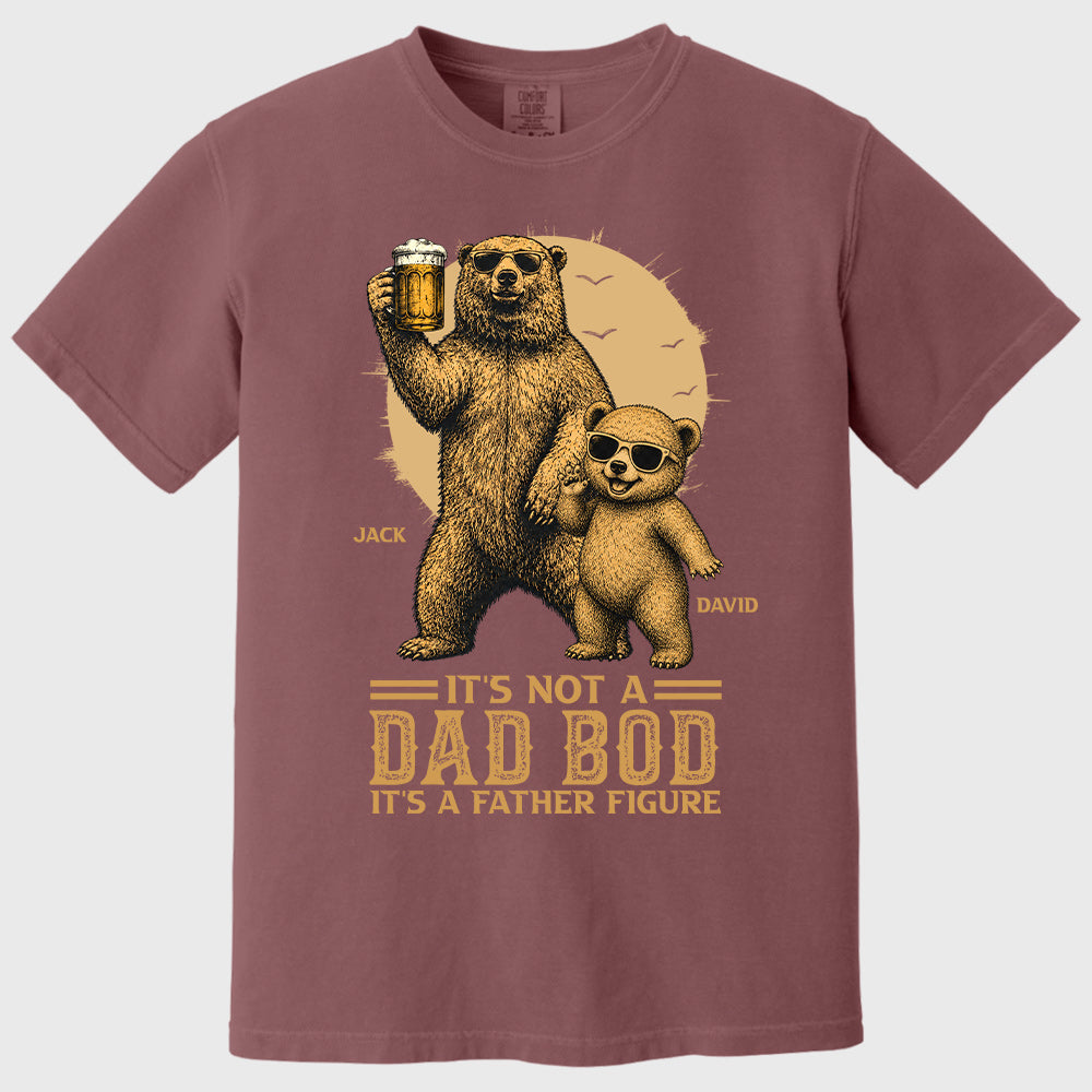 Personalized It's Not A Dad Bod It's A Father Figure Shirt, Father's Day - Papa Bear And Cubs, Gift For Dad Pt99