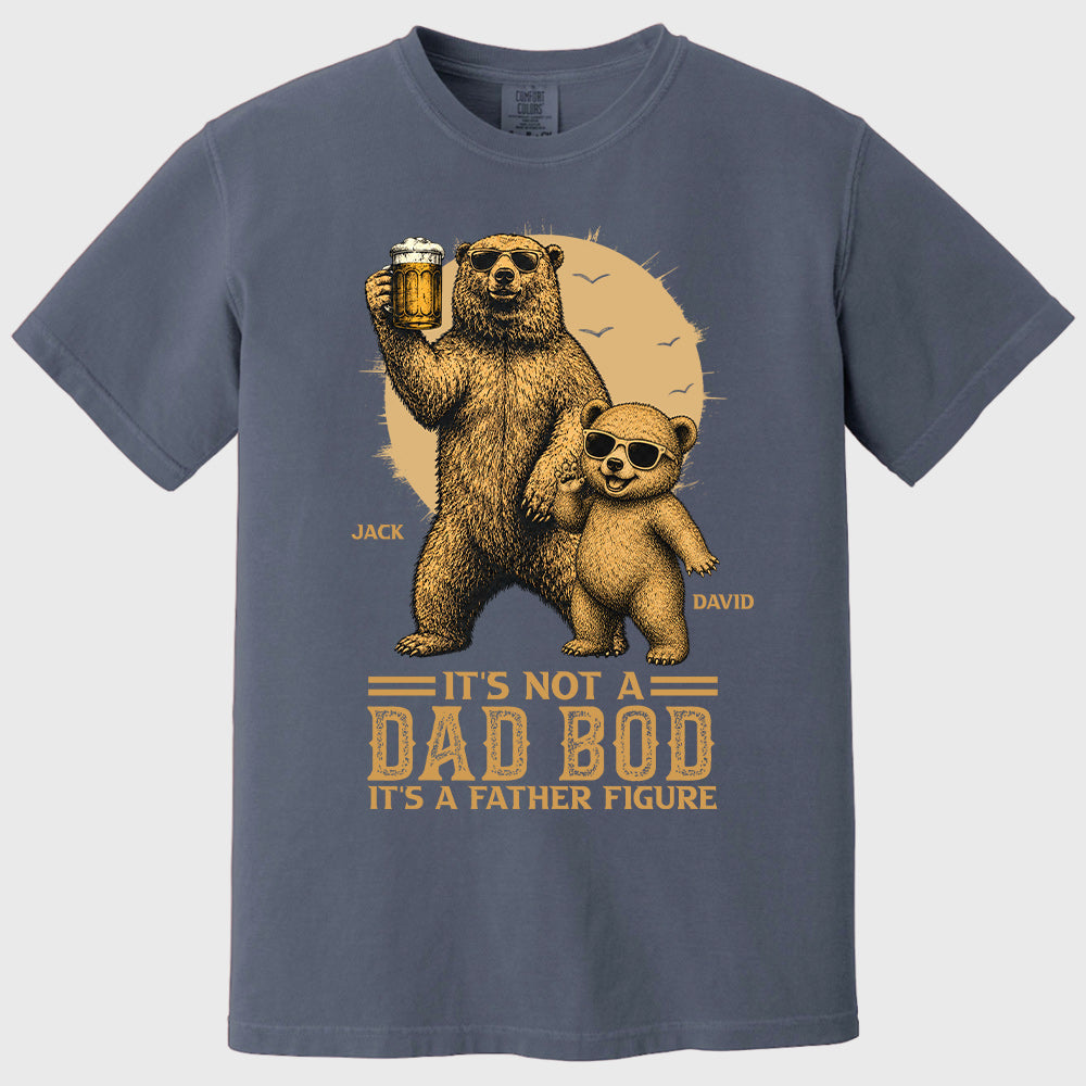 Personalized It's Not A Dad Bod It's A Father Figure Shirt, Father's Day - Papa Bear And Cubs, Gift For Dad Pt99