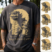 Personalized Best Dad Ever Dadzilla T-Shirt Father Day Gifts for Dad Funny Papa Tshirt Cool Daddy Dinosaur Tee New Art Hv01