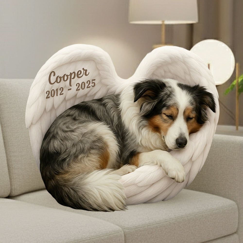 Personalized Dog Heaven Custom Shaped Ugly Plush Pillow - Custom Photo Gifts For Dog Lover T1807 Hv01