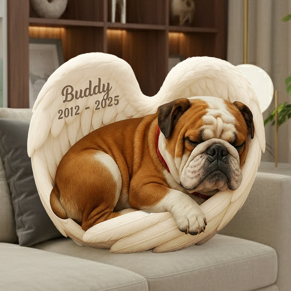 Personalized Dog Heaven Custom Shaped Ugly Plush Pillow - Custom Photo Gifts For Dog Lover T1807 Hv01