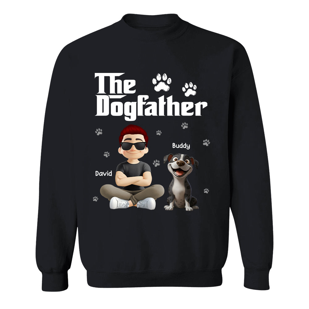 The Dogfather Dogmother - Personalized Shirt - Gift For Dog Lovers T1807 Hv01
