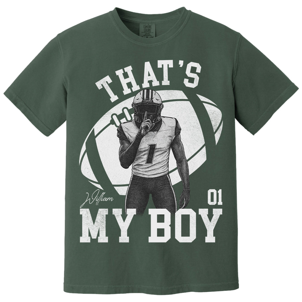 That’s My Boy - Washed Tee Retro Bootleg Shirt - Custom Photo Football Players - Gift For Sport Family T1807 T24