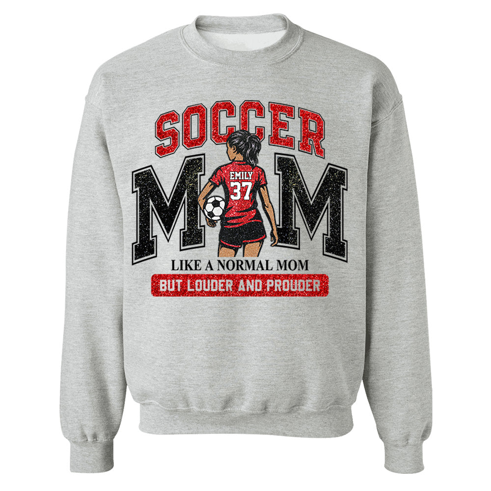 Personalized Soccer Mom Shirt, Custom Soccer Sports Mom Nickname Shirt, Gift For Sports Family T1807 Pt99