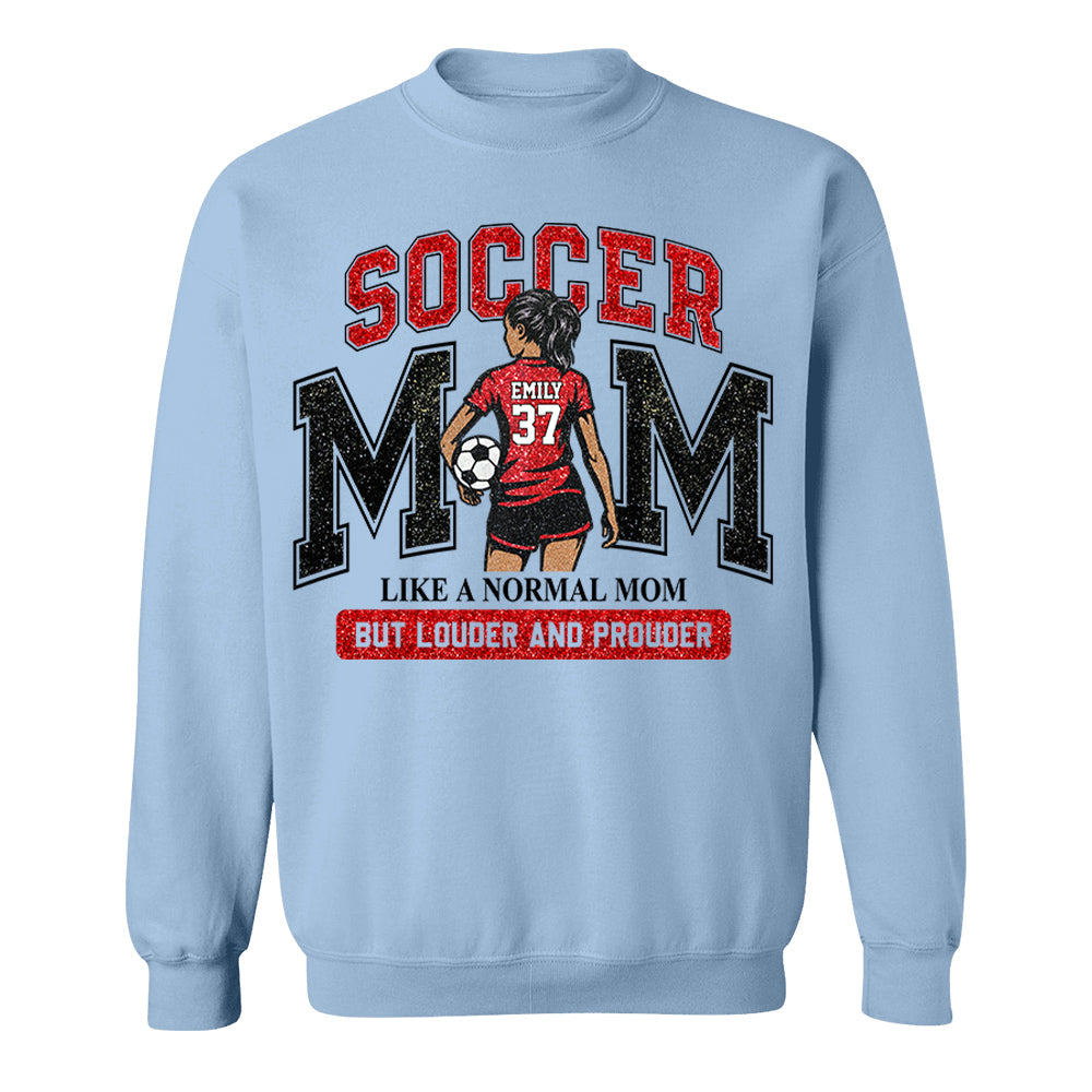 Personalized Soccer Mom Shirt, Custom Soccer Sports Mom Nickname Shirt, Gift For Sports Family T1807 Pt99