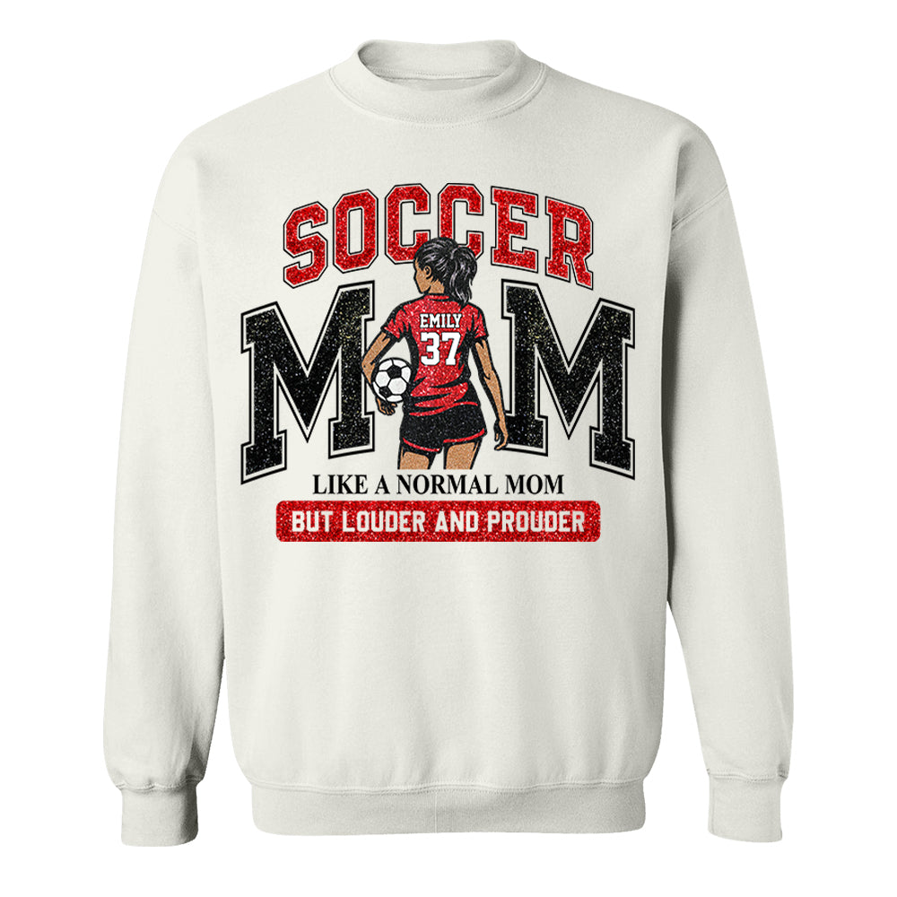 Personalized Soccer Mom Shirt, Custom Soccer Sports Mom Nickname Shirt, Gift For Sports Family T1807 Pt99
