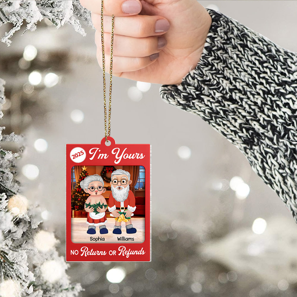 I Want To Grow Old With You - Personalized Acrylic Ornament Christmas Gift for Couple Tu24 Li29